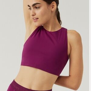 NWOT Outdoor Voices Zoom Crop Top—Grape Jam | SM